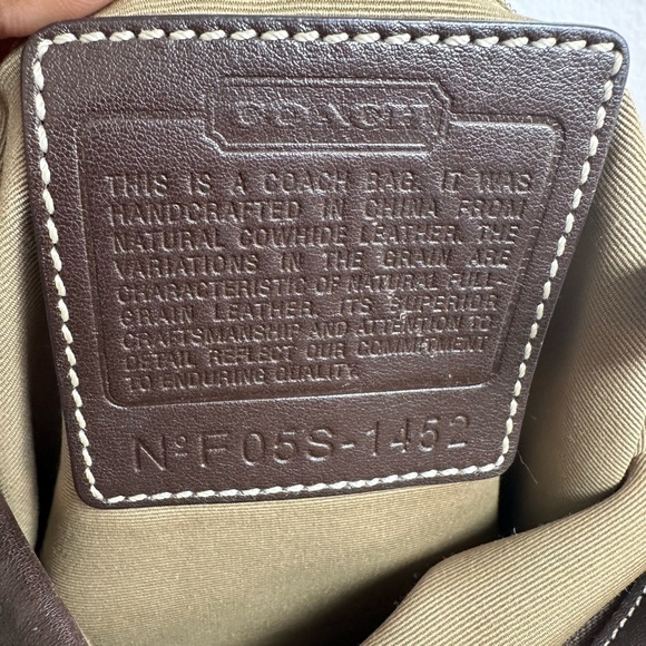 Vintage Coach Brown Leather Soho slim Duffel Shoulder Purse - Picture 11 of 11